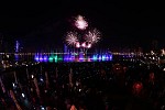 Al Majaz Waterfront lights up with New Year’s Eve firework display