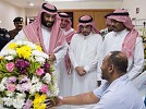 Crown Prince visits wounded security officers in hospital