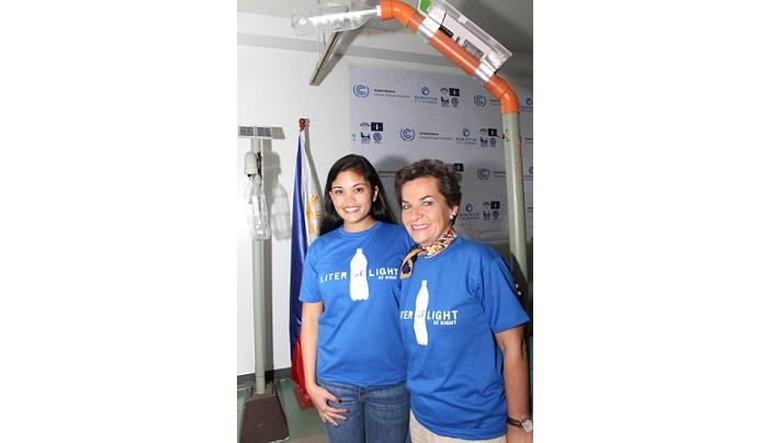 Ami Valdemoro, Chief Operating Officer of MyShelter Foundation and Christiana Figueres, Executive Secretary,  United Nations Framework Convention on Climate Change (UNFCCC)