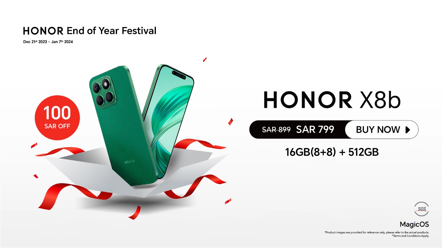 A green cell phone in a white paper with red ribbons

Description automatically generated